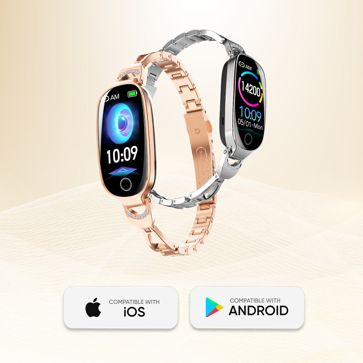Fitsera Smartwatch — GlucoSense & Cycle Reminder